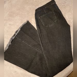 Women's Black Flare & Wide Leg Jeans
